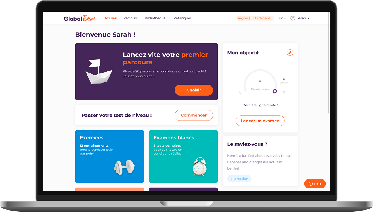 Préparation IELTS entrainement au test en